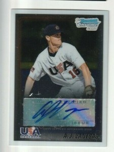 2010 Bowman Chrome USA Baseball AJ Vanegas Autograph Auto Card