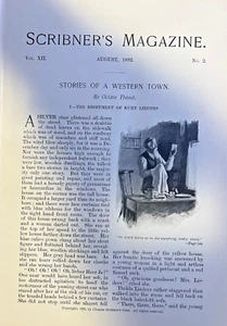 1892 Oktave Thanet Geschichten einer Westernstadt Die Besiedlung von Kurt Liedern - Bild 1 von 5