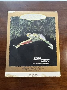 Hallmark Star Trek Klingon Bird of Prey Flickering Lights 1994 Ornament Good - Picture 1 of 7