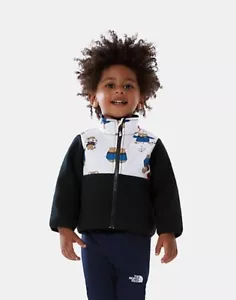 The North Face Denali Fleece Jacket Toddlers 18-24 Months Bear Print Black Used - Picture 1 of 3