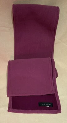 Bufanda polar para mujer Lands' End púrpura talla única 57"x 7,5" Foto 1 de 2