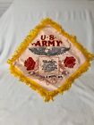 Vintage Military Fort George Meade Md U.S. Army "Mother" Satin Pillow Cover Pink