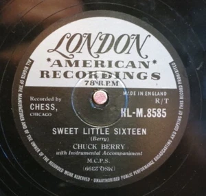 Chuck Berry 78 RPM / Sweet Little Sixteen & Reelin` And Rockin` (13-0523) - Picture 1 of 2
