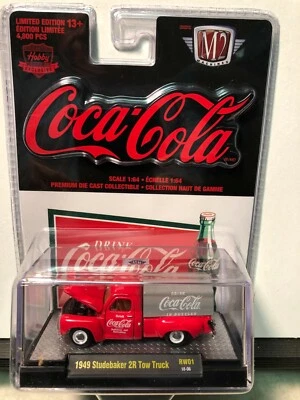 1/64 M2 HOBBY COCA COLA 1949 STUDEBAKER 2-R TOW TRUCK PICKUP 红色 — 第 1/2 张图片