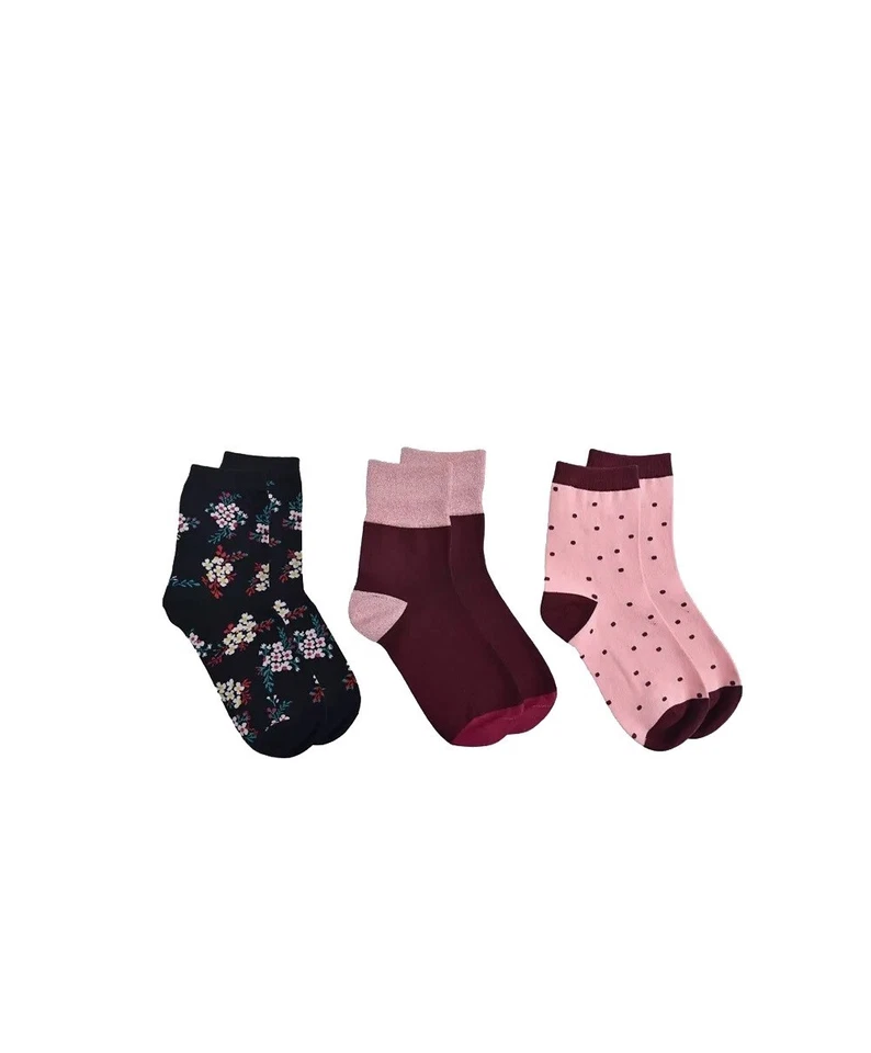 Kate Spade New York 3 pares de calcetines tobilleros negros talla única Foto 1 de 1