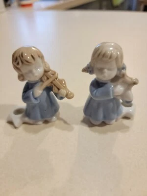 Juego de 2 mini candelabros Biedermann de colección música azul niños  Foto 1 de 4