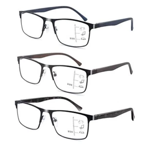 Progressive Multifocus Reading Glasses Anti Blue Light,Readers Bu,bn,bk 2.5 x - Picture 1 of 7