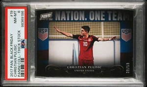 2017 Panini Black Friday #19 Christian Pulisic /50 Thick Stock Rookie PSA 8 - Bild 1 von 2
