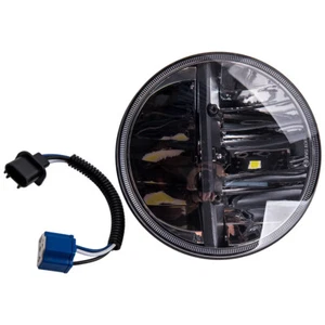 7" Round LED Headlight High-Low Beam for Jeep Wrangler JK TJ LJ CJ 1997-2017 - Picture 1 of 11