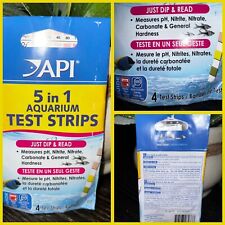 🐠API RA 5 in 1 Aquarium Test Strips  4 pack Exp 2/25 [Brand New]🐠