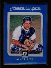 MIKE PIAZZA 2016 DONRUSS OPTIC #MG12 MASTERS OF THE GAME BLUE #057/149 AY696