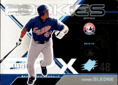 2003 Upper Deck SPx Rookies #137 Terrmel Sledge /999 Montreal Expos Numbered RC - Image 1 of 2