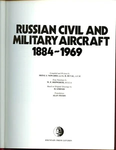 RUSSIAN CIVIL AND MILITARY AIRCRAFT 1884-1969, Nowarra & Duval, 1st, HB VG - Picture 1 of 6