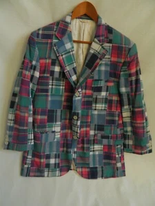 Vintage Patchwork Patch Work Funky   Sports Jacket Union Made in USA Size 44 - Picture 1 of 6