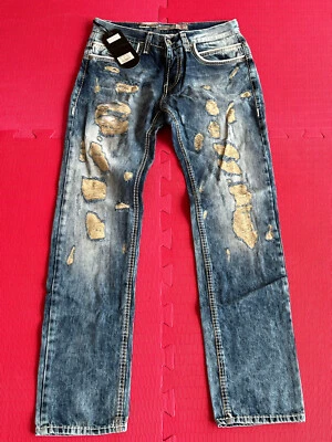 55797 Herren Hose Jeans Merish Modell J2061 W32 L34 blau - gefleckt - Bild 1 von 4