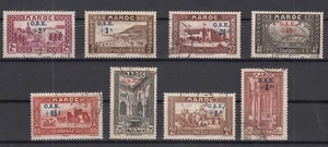 RI25467/ FRENCH MOROCCO – Y&T # 153 / 160 COMPLETE USED - Picture 1 of 2