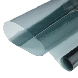 64%VLT Car Window Foil Window Tinting Sun Shade Sticker Solar Film Anti-UV Black - Picture 1 of 10