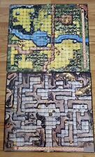 1993 TSR Dragon Strike board game replacement GAME BOARDS 2 Two Sided RARE OOP