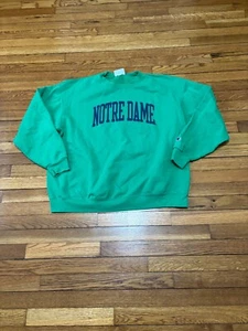 Champion Notre Dame Fighting Irish Herren Sweatshirt Gr. 2XL Grün Crew Pullover - Bild 1 von 5