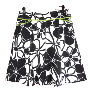 SK11321- NWT ANN TAYLOR Women's Panelled Skirt Floral Black White Size 6P $88 - Picture 1 of 7