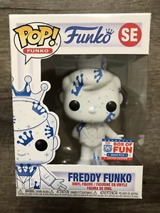 Freddy Funko SE White & Blue With Stars Pop 2000 pcs 2021 Fundays Virtual Funkon - Picture 1 of 6