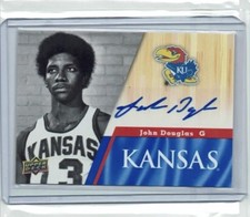 2013 Upper Deck University of Kansas Jayhawk Auto # 31 John Douglas