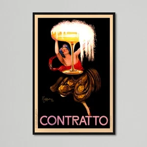 Vintage Food & Drink Poster - Contratto Asti Champagne by Leonetto Cappiello - Picture 1 of 10