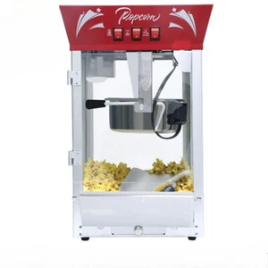 Commercial Popcorn Maker Machine 12 oz Kettle Tempered Glass Warming Deck 850W - Picture 1 of 9