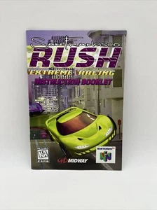 San Francisco Rush Extreme Racing N64 Instruction Manual Booklet Only - Picture 1 of 3