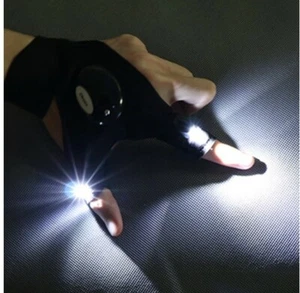 Prácticos Guantes de Pesca Impermeables con Linterna LED, Ciclismo, duraderos. - Picture 1 of 7