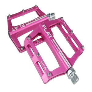 BMX Bicycle Pedals 9/16'' Mountain Road Bike Sealed Bearing Flat Platform Pedals - Picture 1 of 21