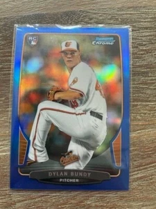 2013 Bowman Chrome Dylan Bundy Blue Refractor RC Rookie #134 serial 143/250 - Picture 1 of 2