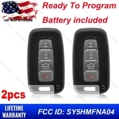 2X para 2011 2012 2013 Kia Optima Sorento Rio Forte Hyundai Sonata controle remoto chaveiro - Imagem 1 de 4