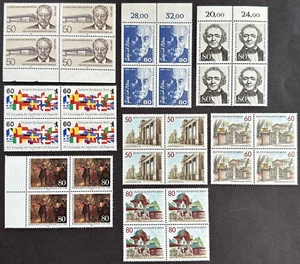 Germany Berlin 1986 Sc# 9N508-5515 Lot of 8 Blocks of 4 MNH OG - Picture 1 of 2