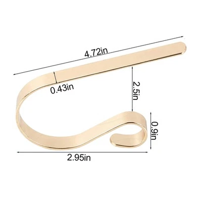 Christmas Stocking Holders for Mantle Metal Design Fits Different Mantle Shapes - Image 1 of 4