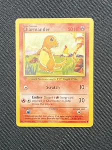 Pokémon TCG Charmander Base Set, Unlimited Common Card 46/102, 1999 Vintage Euc - Picture 1 of 2