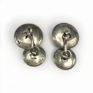 Tiffany & Co. Doppelknopf Manschettenknöpfe Sterlingsilber und 14 Karat Gelbgold - Bild 1 von 6