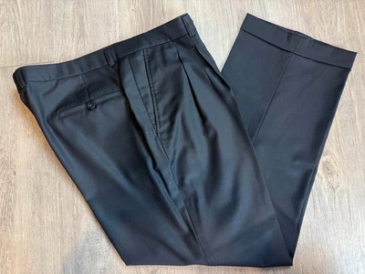 Nuevo B. Bogie's Collections Scabal Grisáceo Marrón Personalizado Traje Pantalones 2XL Foto 1 de 4