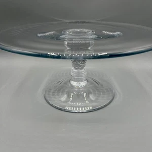 William Yeoward Crystal Pedestal Cake Stand Plate 5 1/4" Tall - Picture 1 of 8