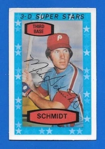 #56 1975 KELLOGG'S MIKE SCHMIDT 3-D SUPER STARS CARD PHILADELPHIA PHILLIES - Picture 1 of 2