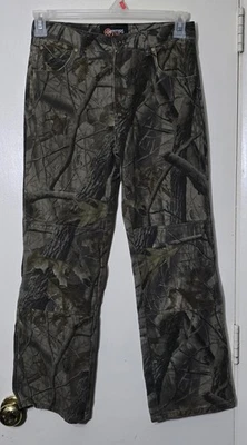 Pantalones de mezclilla de caza Outfitters Ridge RealTree camuflados niños jóvenes talla 14 regular Foto 1 de 4