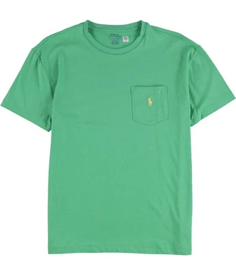 Ralph Lauren Mens Solid Basic T-Shirt, Green, Small - Image 1 of 2
