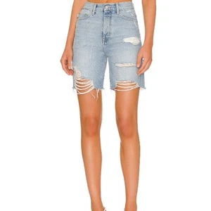 LOVERS & FRIENDS Devon 90s Cut Off Shorts 25 US 0 Boardwalk Blue Revolve NWT - Picture 1 of 12