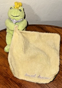Wendy Bellissimo Sir Leapsalot Frog Sweet Dreams Lovey Blankey Plush - Picture 1 of 3