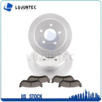 Rotores de freno traseros pastillas de cerámica para Ford Crown Victoria Mercury Grand Marquis Foto 1 de 4