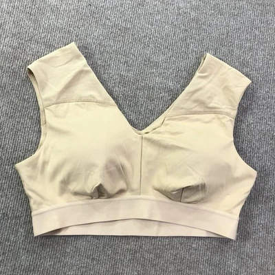 Tommie Copper Sports Bra Womens XL Beige Shoulder Support Mesh Copper Znergy - Image 1 of 4