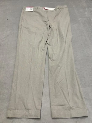 Pantalones Alfani Para Hombres 38x30 Salvia Frente Plano Calce Ajustado 100% Algodón Chino Vestido Informal Foto 1 de 4
