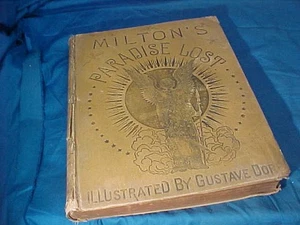19thc MILTONS PARADISE LOST Book Illustrated by GUSTAVE DORE - Photo 1/6