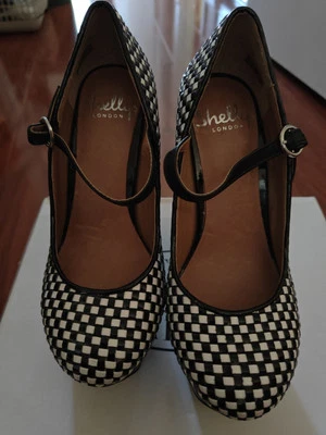 Черно-белые клетчатые туфли на платформе Shellys London размер 6 М  - Изображение 1 из 4