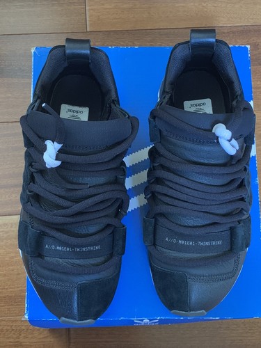 SNEAKERS ADIDAS B28015 TWINSTRIKE ADV STRETCH IN PELLE NERA Tg. 5US 4.5UK